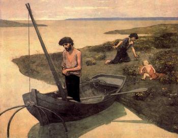 Pierre-Cecile Puvis De Chavannes : The Poor Fisherman